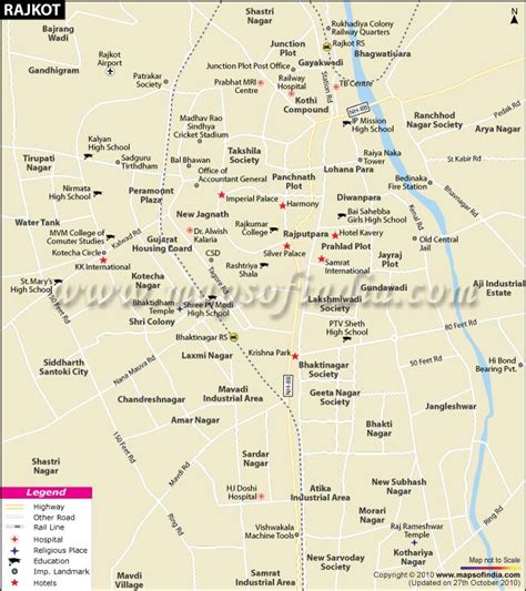 Rajkot City Map | Map, Rajkot, City