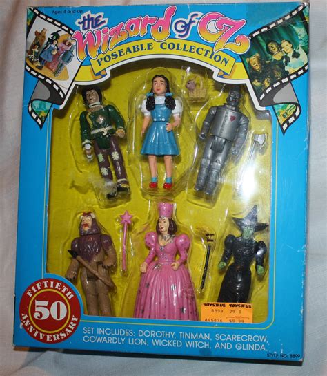 Wizard Of Oz 50th Anniversary Poseable Collection 6 Figurine Toy Action Collection 1989 Mgm