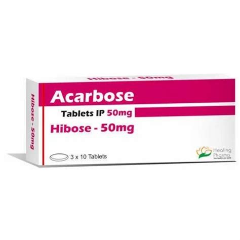 Acarbose Mg Acarbose Tablets Packaging Size Pill For Type