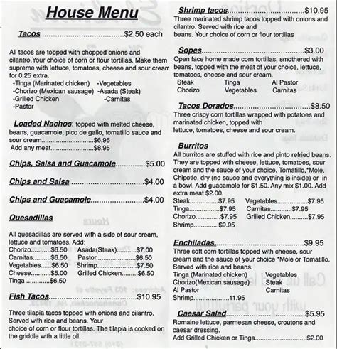 El Limon Menu, Menu for El Limon, Ambler, Montgomery County ...