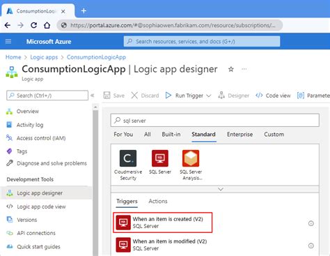 Connect To Sql Databases From Workflows Azure Logic Apps Microsoft