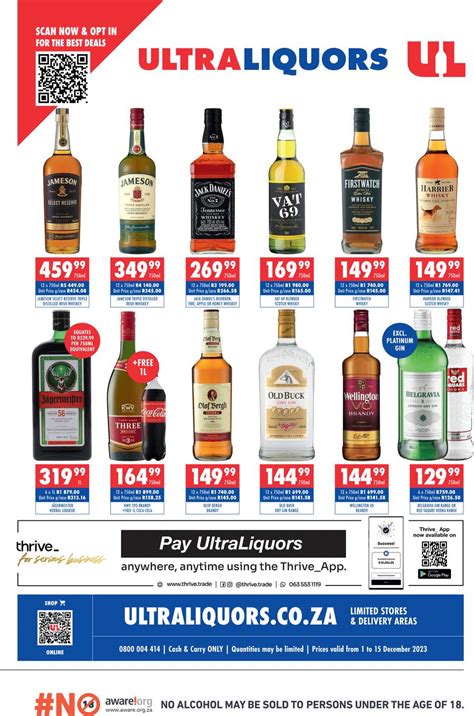 Ultra Liquors Specials 01 December 15 December 2023 M Guzzle Co Za