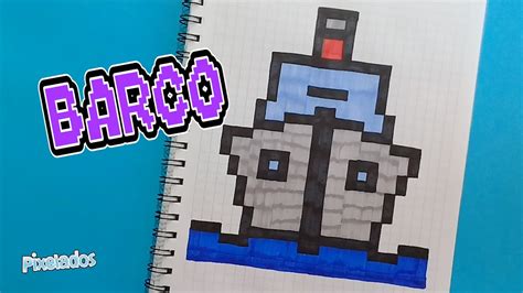 COMO DIBUJAR BARCO PIXEL ART PIXELADOS YouTube