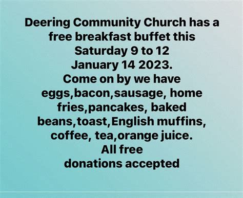 Free Breakfast Buffet – Greater Hillsborough Chamber of Commerce