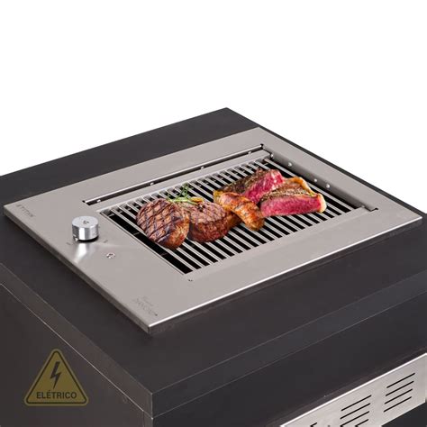 Churrasqueira Eletrica De Embutir - Churrasqueira Grill Elétrica de Embutir Cooktop Diamond Premium Titan ...