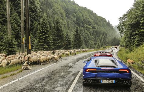 FOTO VIDEO Cu Lamborghini Huracan prin România Imagini