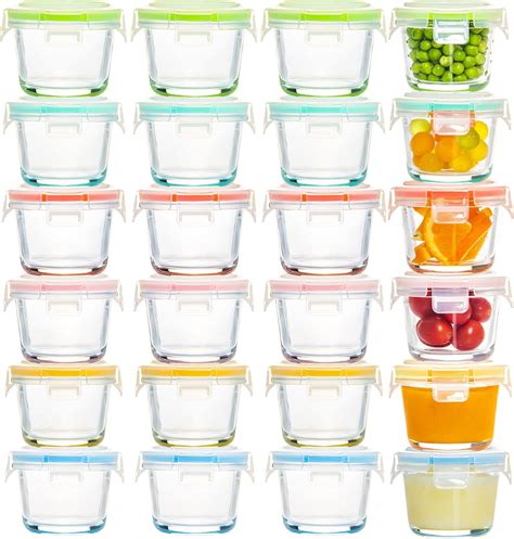 Oz Circular Glass Food Storage Containers Set Of Small Containers