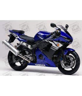 Yamaha Yzf R Blue Version Decals Set