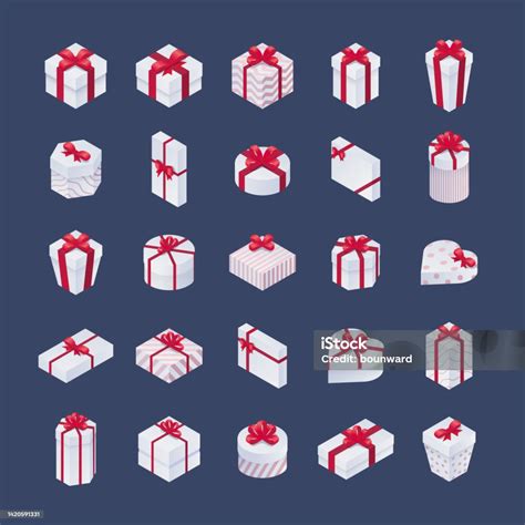 Isometric Christmas T Boxes Stock Illustration Download Image Now