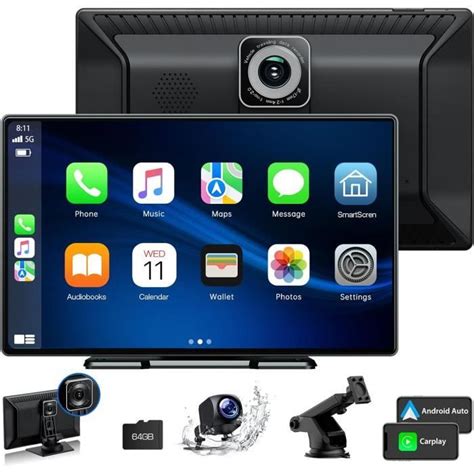 Sans Fil Apple Carplay Android Auto Autoradio Portable Pouces Avec