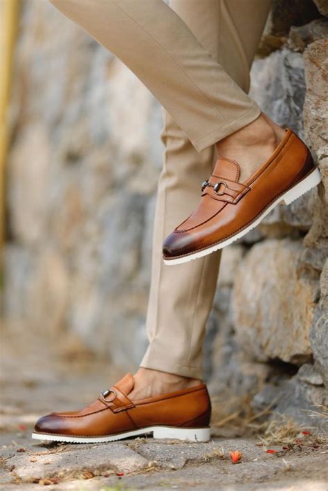 Tan Bit Loafers for Men | GentWith.com