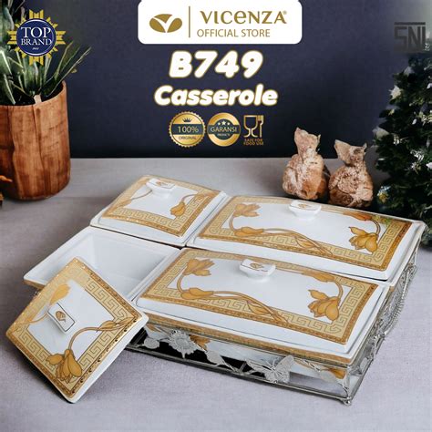 Jual Vicenza Multi Casserole Wadah Saji Makanan Snack B Shopee