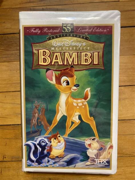 Disney Bambi Th Anniversary Walt Disney S Masterpiece Vhs Limited