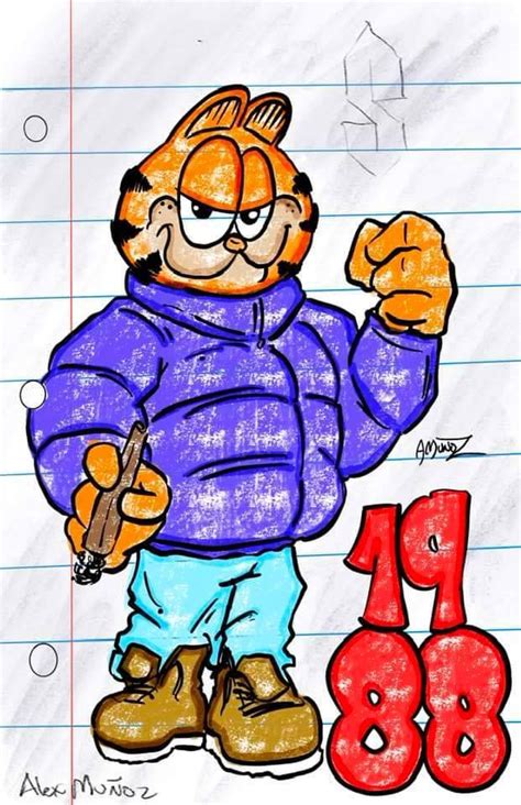 Old school style Garfield by MadIllusionsArt on DeviantArt