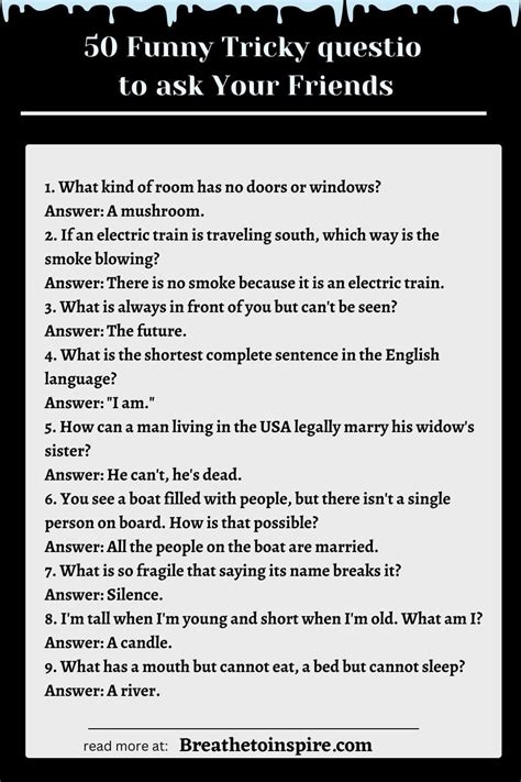 50 Funny Trick Questions to Ask Your Friends