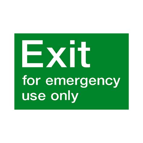 Emergency Exit Sticker | Safety-Label.co.uk