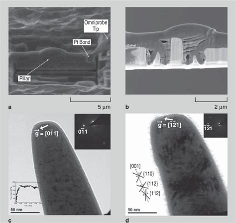 A Transmission Electron Microscopy Lamella With Platinum Coated