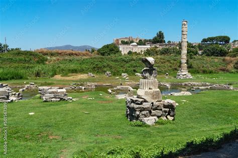 Ruins Of Temple Of Artemis Or Artemision Also Known As Temple Of Diana