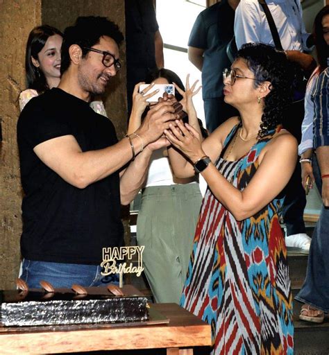 Actor Aamir Khan During His Birthday Celebrations