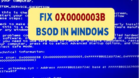 How To Fix 0x0000003B BSOD Error On Windows