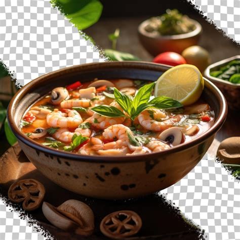 La Soupe Thaïlandaise Aux Crevettes Tom Yum Goong Est Mon Fond