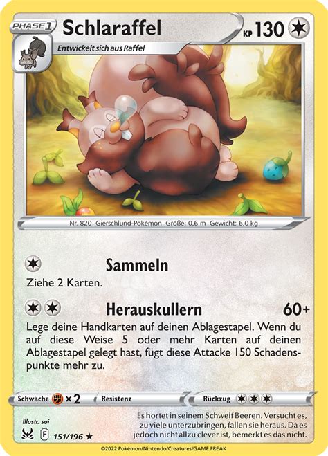 Schlaraffel V 053 072 Wert Bild Künstler Seltenheit Pokemonkarte de