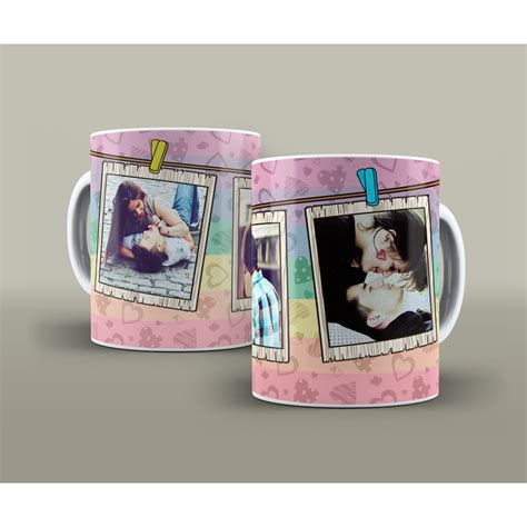 Caneca Personalizada 3 Fotos De Porcelana 325ml Shopee Brasil