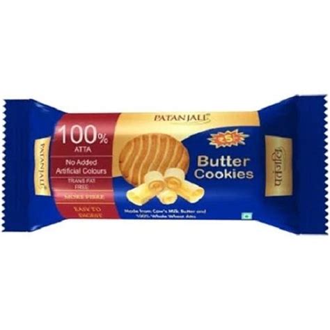 Normal Patanjali Biscuits Butter Cookies 100 Atta With More Fiber