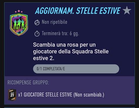 FIFA 21 Sfida Creazione Rosa Summer Stars Garantito Team 2