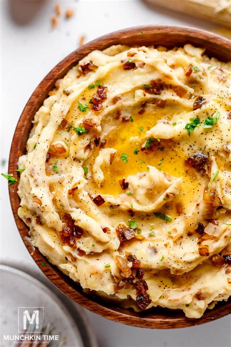 How To Make Cheesy Mashed Potatoes With Caramelized Onion Munchkin Time