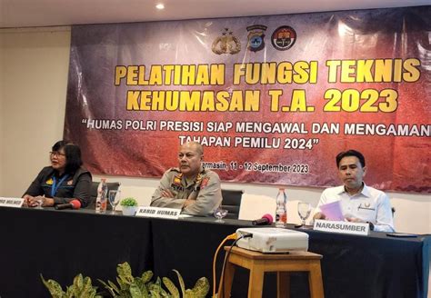 Pelatihan Fungsi Teknis Kehumasan T A Untuk Memantapkan Peran