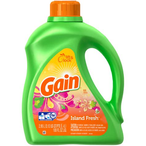 Gain Liquid Detergent Island Fresh 100 Fl Oz