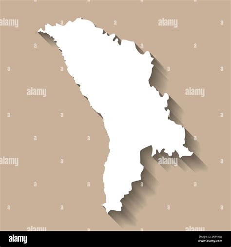 Moldova Vector Country Map Silhouette Stock Vector Image Art Alamy