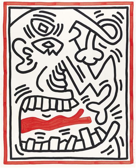 Keith Haring Angel From Icons Portfolio For Sale At 1stdibs