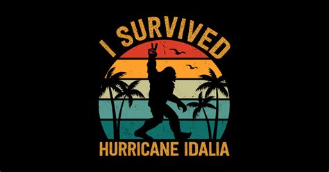 Bigfoot I Survived Hurricane Idalia 2023 Hurricane Idalia Sticker