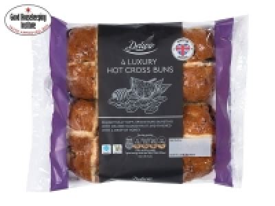 Offer Lidl Deluxe Luxury Hot Cross Buns Lidl