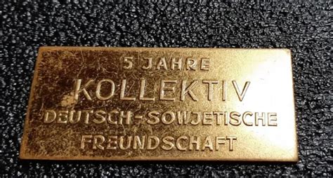 Ddr Medaille Jahre Kollektiv Deutsch Sowjetische Freundschaft Eur