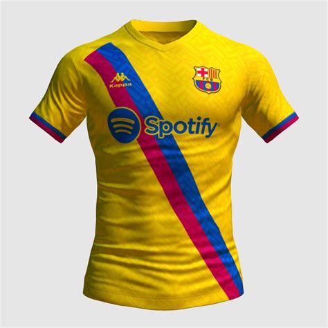 FC Barcelona X Kappa Away V2 FIFA 23 Kit Creator Showcase