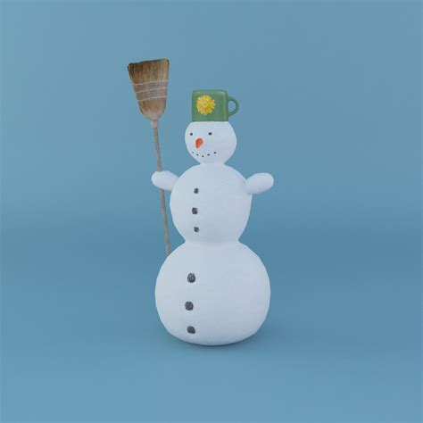 Monigote De Nieve Modelo 3D 49 3ds Dae Fbx Obj Max Free3D