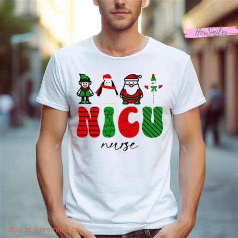 Nicu Nurse Christmas Shirt Hersmiles