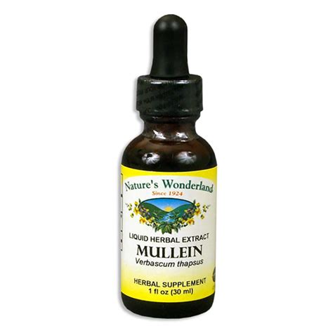 Mullein Leaf Liquid Extract, 1 fl oz / 30ml (Nature's Wonderland)