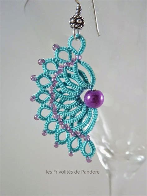 Tatting Earrings Tatting Jewelry Lace Jewelry Tatting Lace Fabric