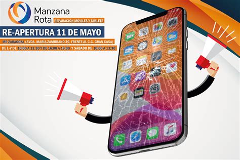 Manzana Rota ZARAGOZA vuelve a la carga Reparación IPHONE en Málaga