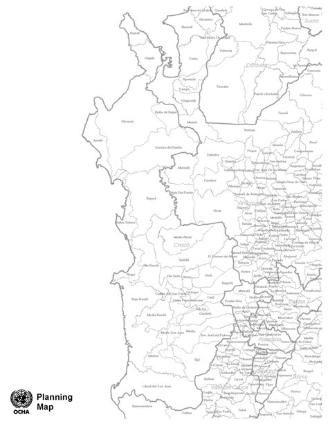 Chocó blank map Full size Gifex