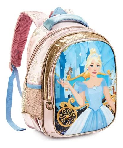 Mochila Escolar Grande De Princess Cinderella Co Para Mujer Mercadolibre