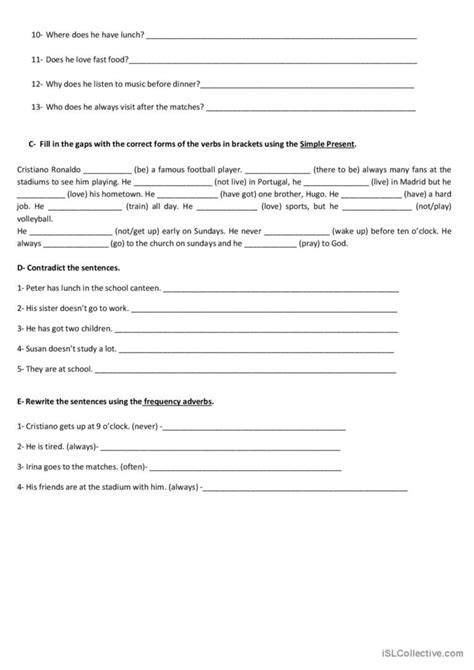 Test 5th Grade English Esl Worksheets Pdf And Doc