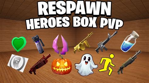 📦 Box Pvp 🎃 Respawn Heroes 🦸 Fortnite Creative Map Code Dropnite