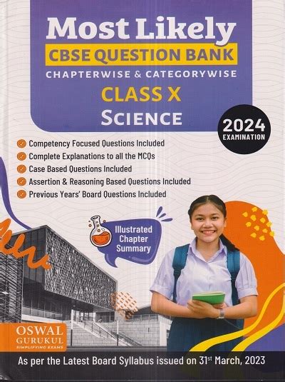 Most Likely Cbse Question Bank Chapterwise And Categorywise 2024 Class Xclass 10th Science