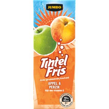 Jumbo Tintel Fris Appel Perzik Ml Bestellen Frisdrank En Sappen