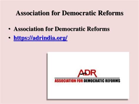 Association For Democratic Reforms Adr